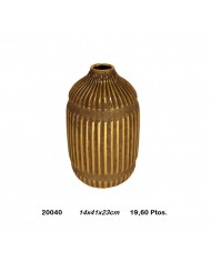 Jarrón decorativo color bronce