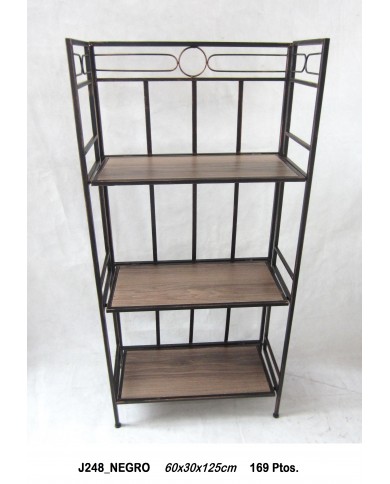 Estantería metálica color negro