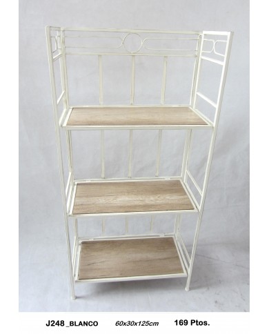 Estantería metálica color blanco