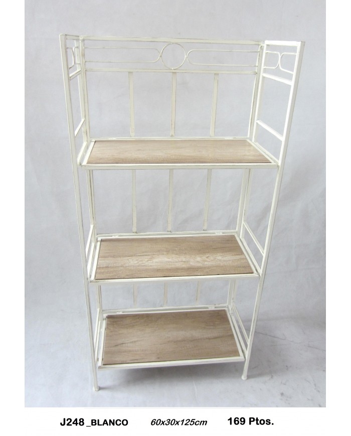 Estantería metálica color blanco