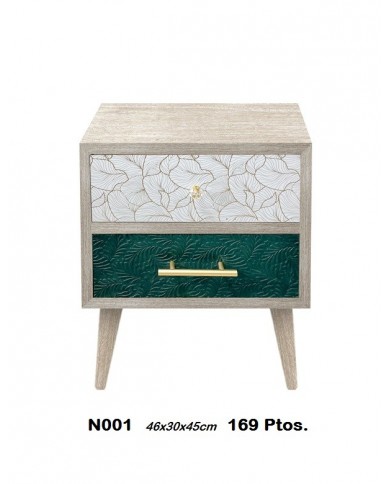 Mesita decorativa dos cajones con patas