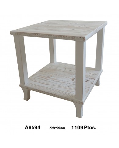 Mesa auxiliar color blanco