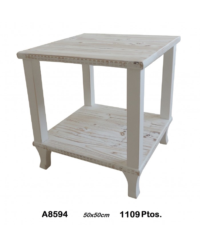 Mesa auxiliar color blanco