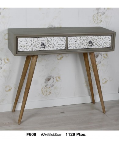 Mueble auxiliar decorativo dos cajones