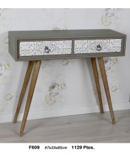 Mueble auxiliar decorativo dos cajones