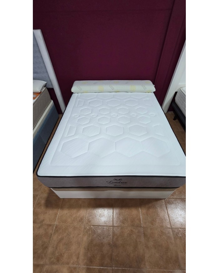 Canapé de madera + Colchón muelle ensacado + Visco