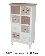 Mueble auxiliar decorativo tres cajones