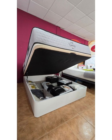 Canapé de madera + Colchón muelle ensacado + Visco