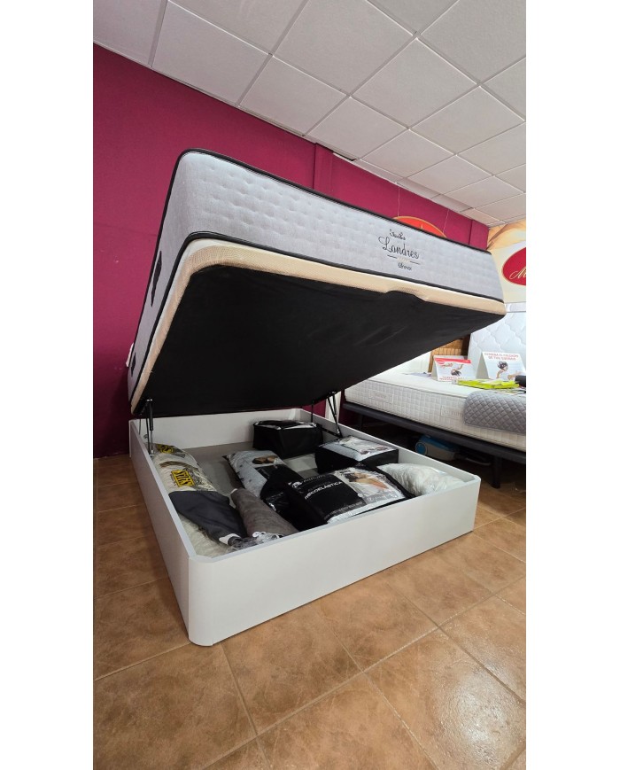 Canapé de madera + Colchón muelle ensacado + Visco