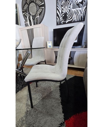 Pack mesa redonda de cristal + 4 sillas