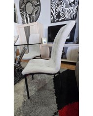 Pack mesa redonda de cristal + 4 sillas