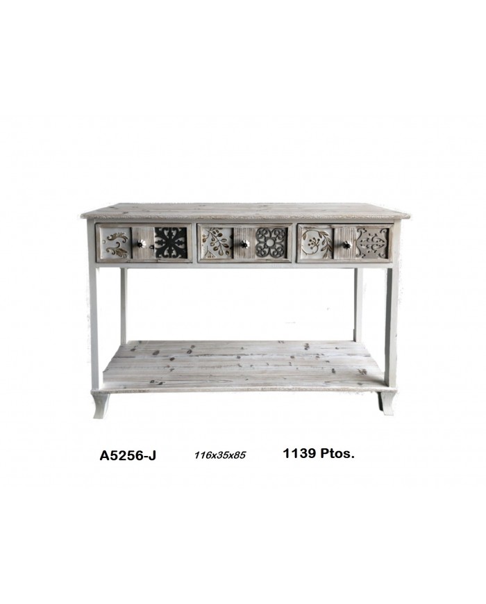 Mueble auxiliar decorativo tres cajones