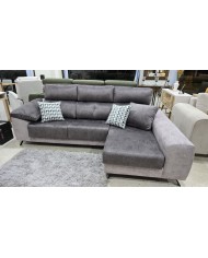 Chaise longue con respaldo reclinable y asientos deslizantes