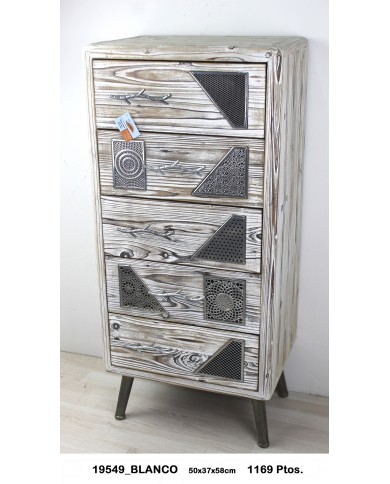 Mueble sinfonier decorativo detalles plata