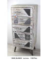Mueble sinfonier decorativo detalles plata