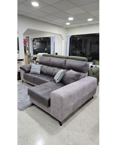 Chaise longue con respaldo reclinable y asientos deslizantes