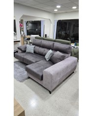 Chaise longue con respaldo reclinable y asientos deslizantes