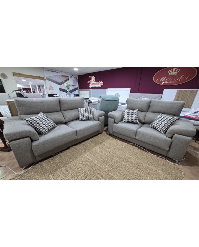 Sofá 3+2 plazas con respaldo reclinable
