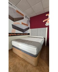 Conjunto canape madera gran capacidad+colchon muelle ensacado+visco