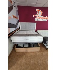 Conjunto canape madera gran capacidad+colchon muelle ensacado+visco