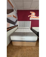 Conjunto canape madera gran capacidad+colchon muelle ensacado+visco