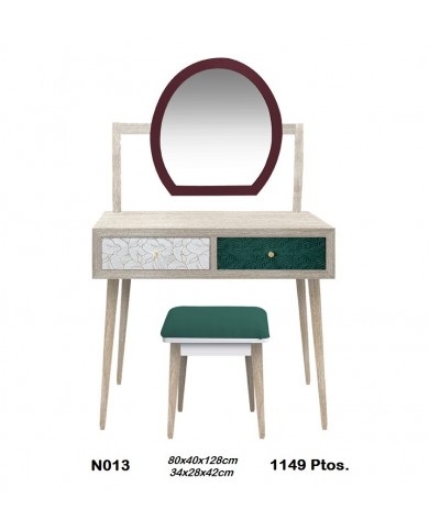 Tocador dos cajones decorativo