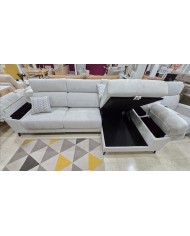 Chaise longue respaldo reclinable y asientos deslizantes de carro