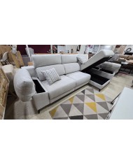 Chaise longue respaldo reclinable y asientos deslizantes de carro