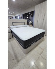 Conjunto canapé de madera y colchón 150x190cm