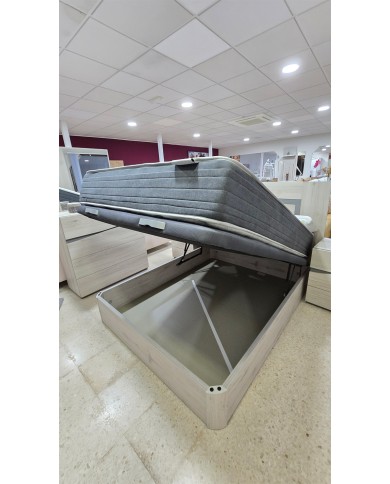 Conjunto canapé de madera y colchón 150x190cm