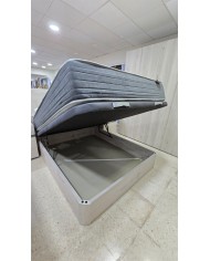 Conjunto canapé de madera y colchón 150x190cm