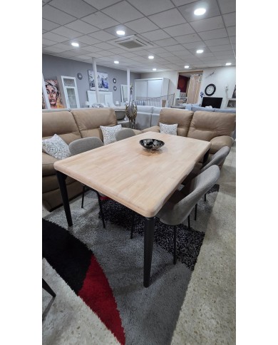 Conjunto de mesa comedor madera maciza de abeto