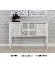 Mueble auxiliar decorativo  detalles plata