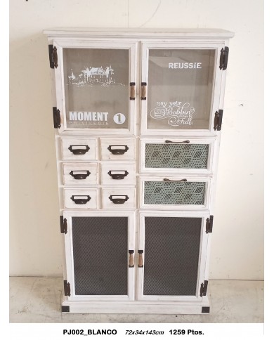 Vitrina decorativa color blanco