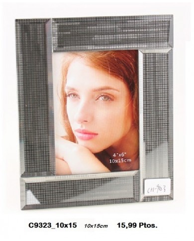 Portafotos decorativo color plata