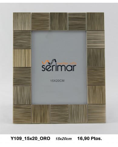 Portafotos decorativo color oro