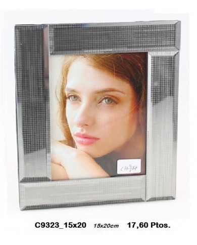 Portafotos decorativo color plata