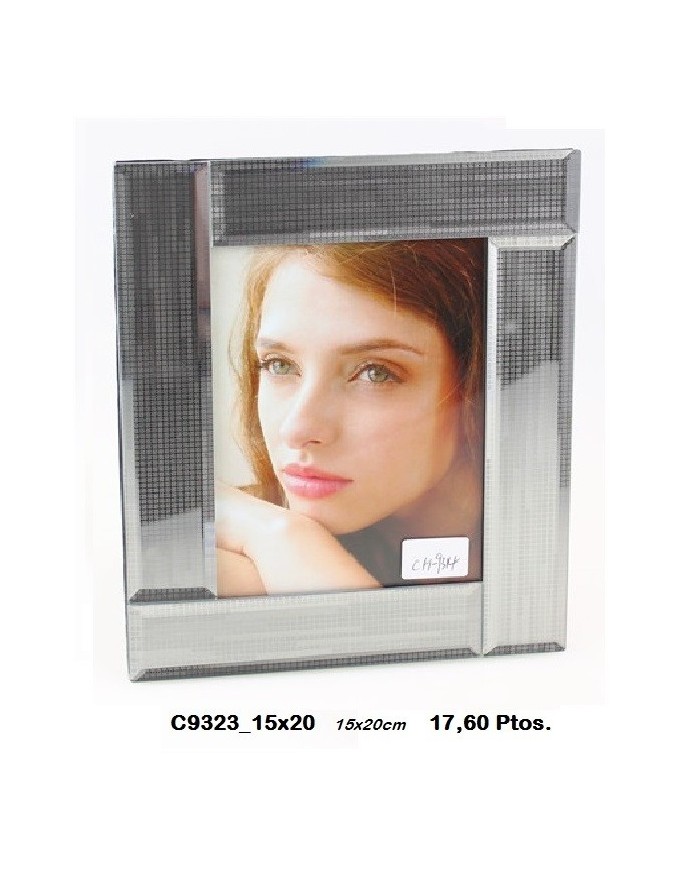 Portafotos decorativo color plata