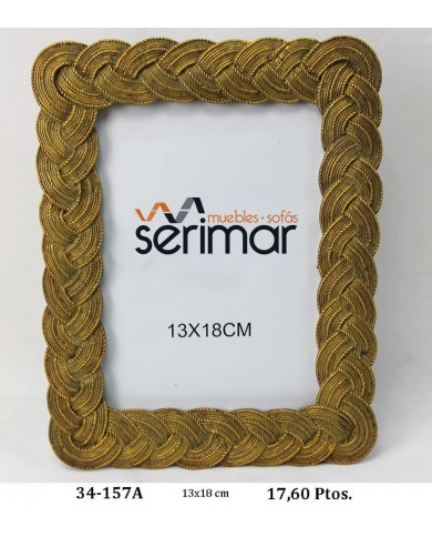 Portafotos decorativo color oro