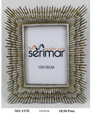 Portafotos decorativo color oro