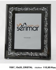 Portafotos decorativo triple color oro