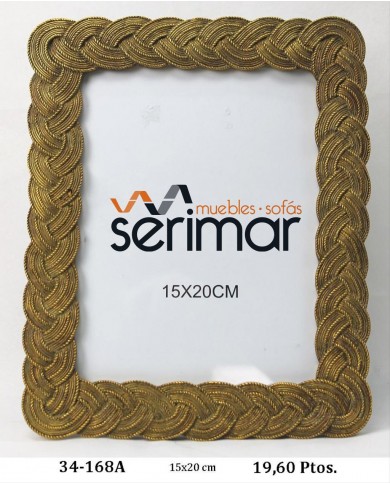 Portafotos decorativo oro