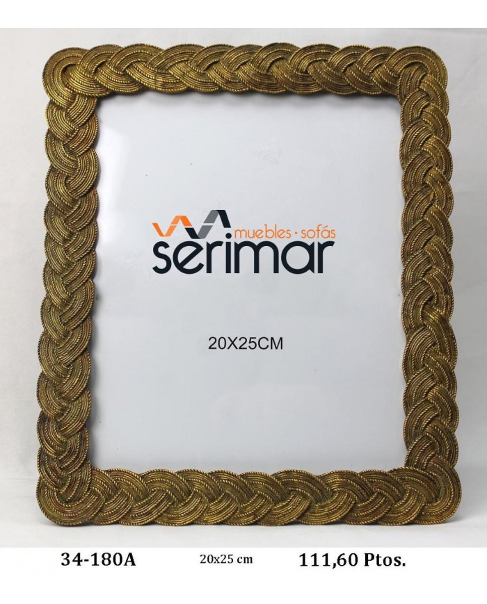 Portafotos decorativo oro