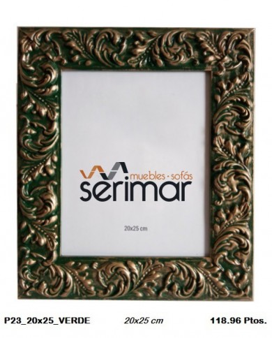 Portafotos decorativo verde