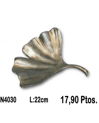 Hoja decorativa bronce