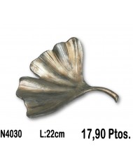 Hoja decorativa bronce