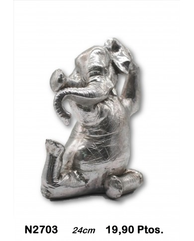 Elefante decorativo plata