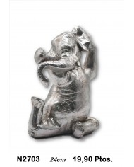 Elefante decorativo plata