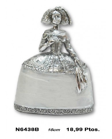 Bailarina decorativa plata