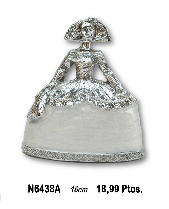 Bailarina decorativa plata